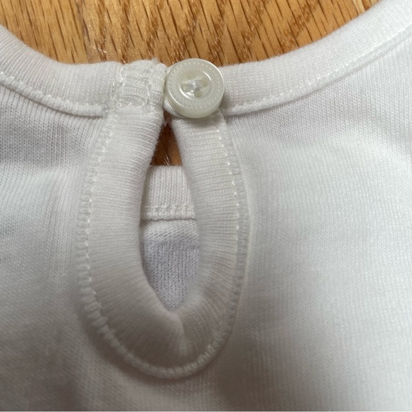 Gymboree pumpkin ruffled long sleeve two piece orange/white set size 0-3 months - Picture 3 of 11